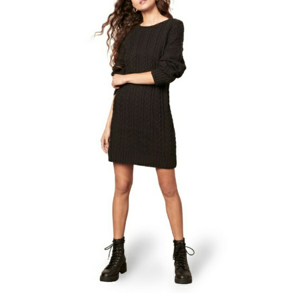 NEW BB Dakota by Steve Madden Miss Mood Long Sleeves Sweater Dress